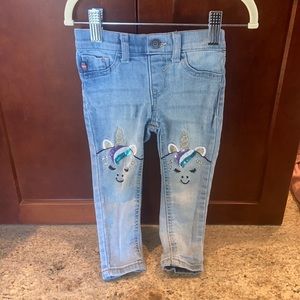 Unicorn girl jeans 2T